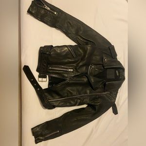All saints leather jacket